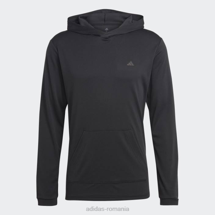 Adidas tren negru esențiale făcut pentru a fi refăcut antrenament hanorac cu mânecă lungă adidas bărbați negru 2JBN13905
