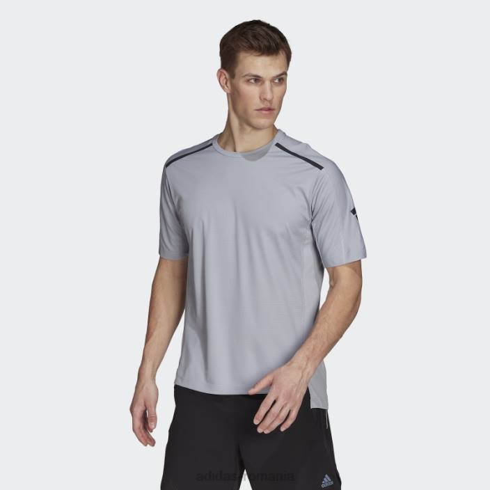 Adidas tricou acoperit cu PU de antrenament argintiu bărbați argint 2JBN14828