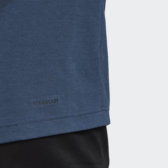 Adidas tricou adidas cu mânecă lungă, 2 move, aeroready, navy bărbați bleumarin/negru 2JBN6837