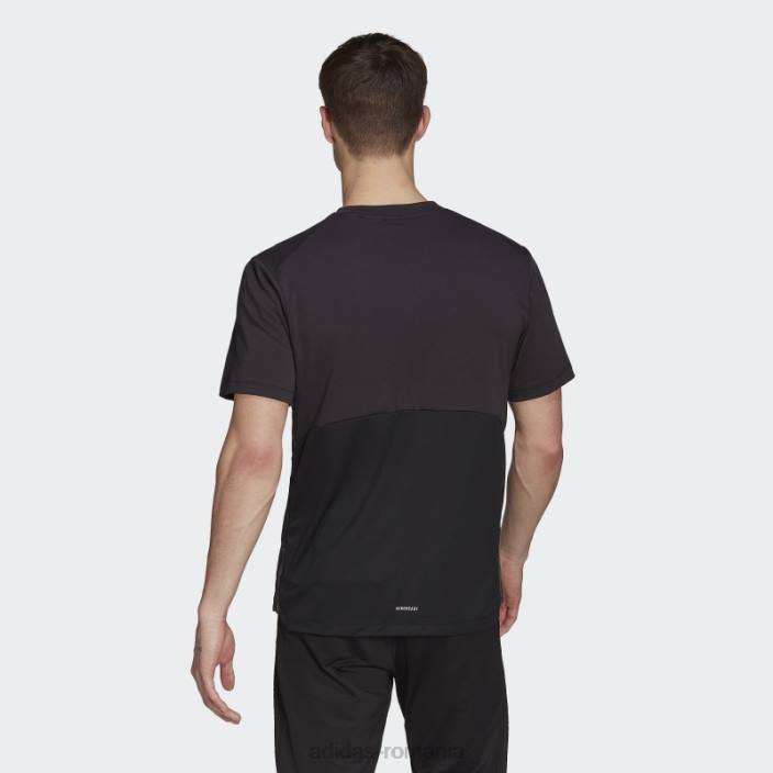 Adidas tricou aeroready yoga negru bărbați gri inchis 2JBN5083