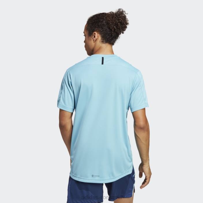 Adidas tricou albastru de bază pentru antrenament bărbați albastru/negru/transparent 2JBN5525