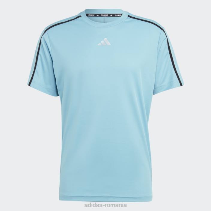 Adidas tricou albastru de bază pentru antrenament bărbați albastru/negru/transparent 2JBN5525