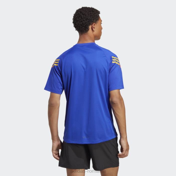 Adidas tricou antrenament cu 3 dungi albastru bărbați albastru 2JBN13934