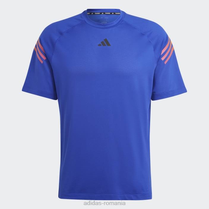 Adidas tricou antrenament cu 3 dungi albastru bărbați albastru 2JBN13934