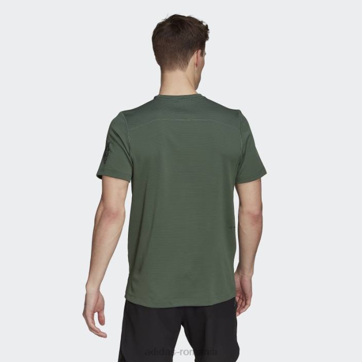 Adidas tricou cu imprimeu impact suport frontal antrenament verde oxid bărbați oxid verde 2JBN7094