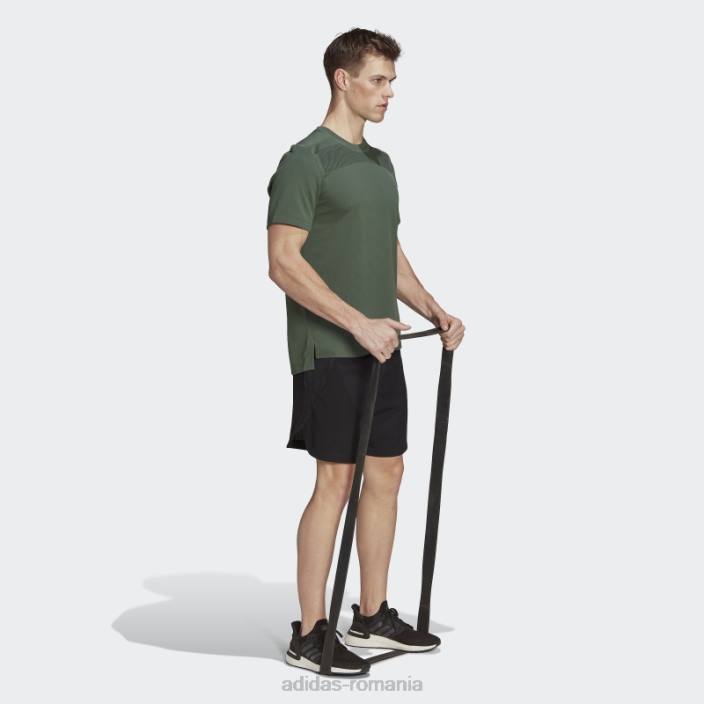 Adidas tricou cu imprimeu impact suport frontal antrenament verde oxid bărbați oxid verde 2JBN7094