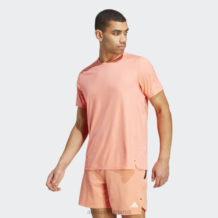 Adidas tricou cu imprimeu pu antrenament coral adidas bărbați coral 2JBN5766