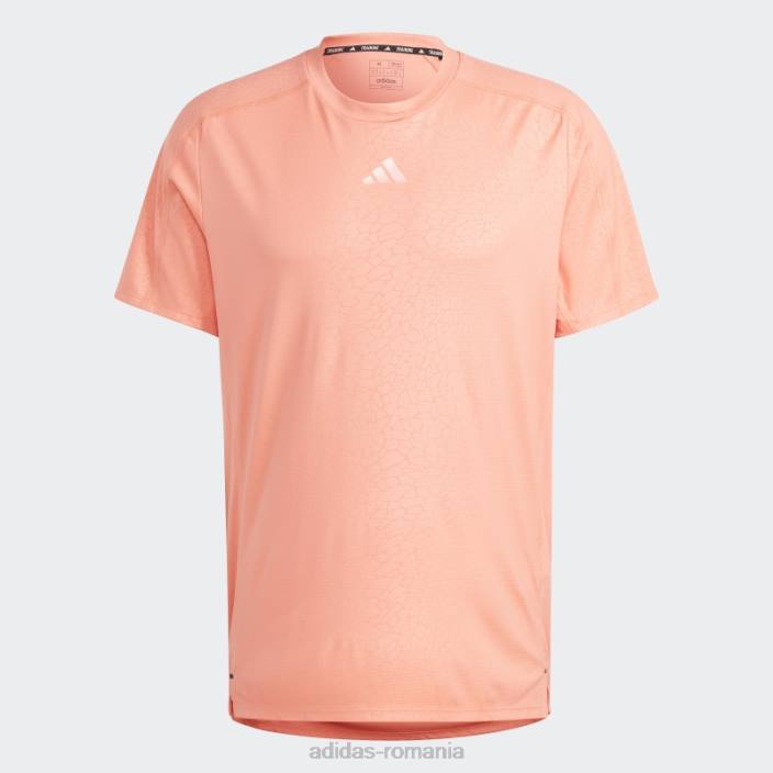 Adidas tricou cu imprimeu pu antrenament coral adidas bărbați coral 2JBN5766