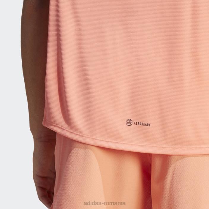 Adidas tricou cu imprimeu pu antrenament coral adidas bărbați coral 2JBN5766
