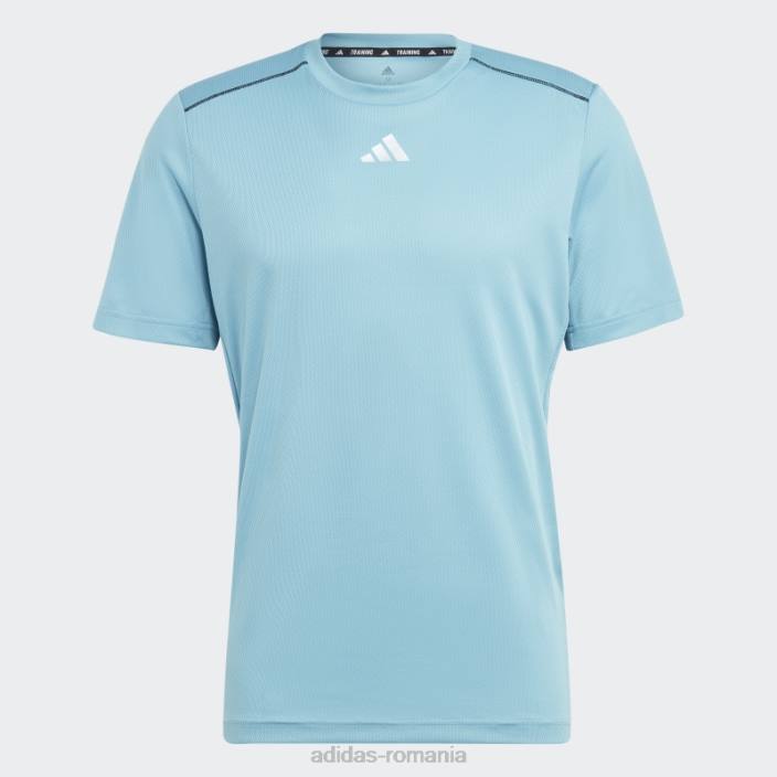 Adidas tricou cu logo de bază de antrenament albastru bărbați albastru/transparent 2JBN13718