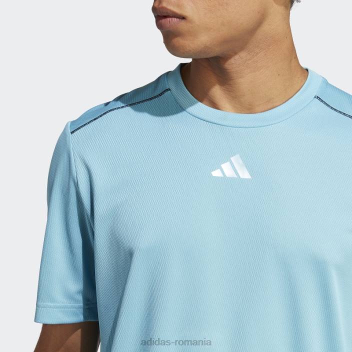 Adidas tricou cu logo de bază de antrenament albastru bărbați albastru/transparent 2JBN13718