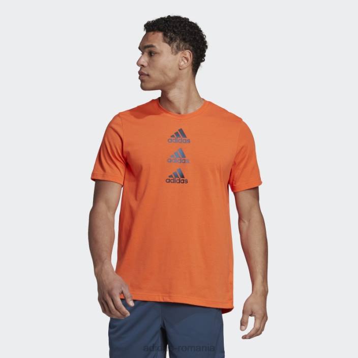 Adidas tricou cu logo portocaliu conceput pentru a muta bărbați portocale 2JBN14615