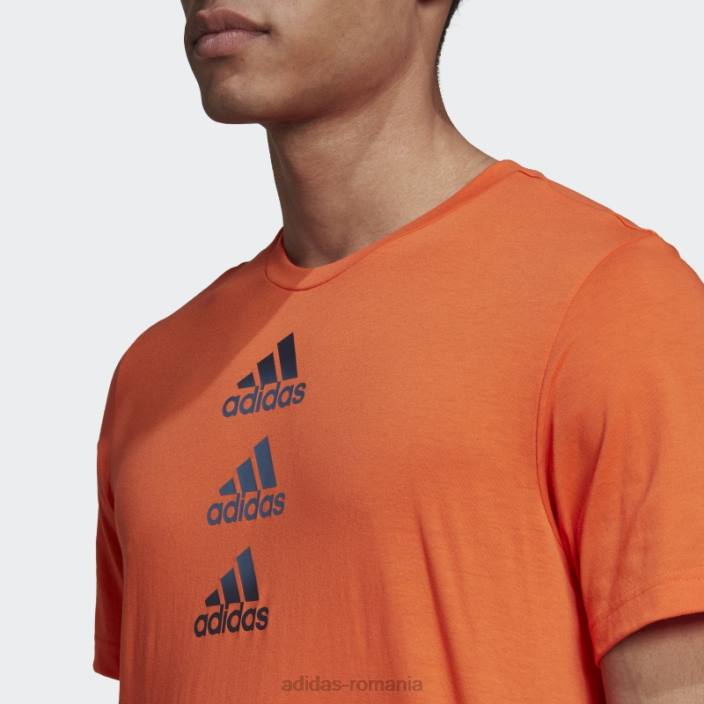Adidas tricou cu logo portocaliu conceput pentru a muta bărbați portocale 2JBN14615