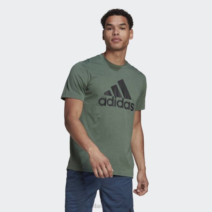 Adidas tricou cu logo sport green oxide aeroready design 2 move feelready bărbați oxid verde/negru 2JBN5110