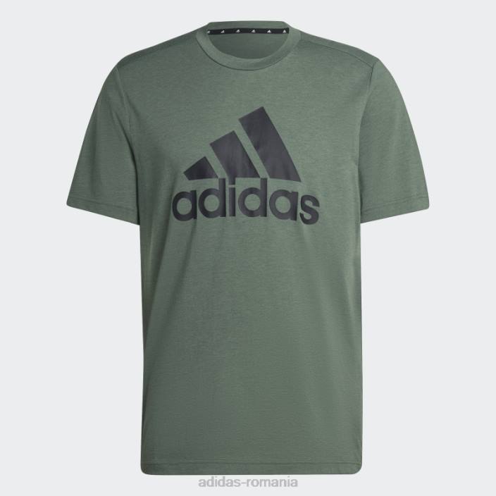 Adidas tricou cu logo sport green oxide aeroready design 2 move feelready bărbați oxid verde/negru 2JBN5110