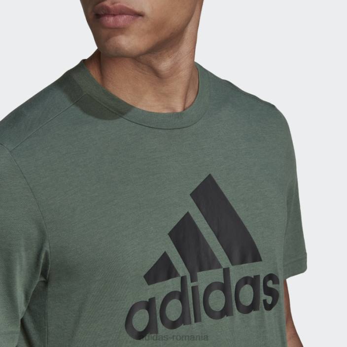 Adidas tricou cu logo sport green oxide aeroready design 2 move feelready bărbați oxid verde/negru 2JBN5110
