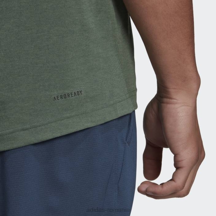 Adidas tricou cu logo sport green oxide aeroready design 2 move feelready bărbați oxid verde/negru 2JBN5110