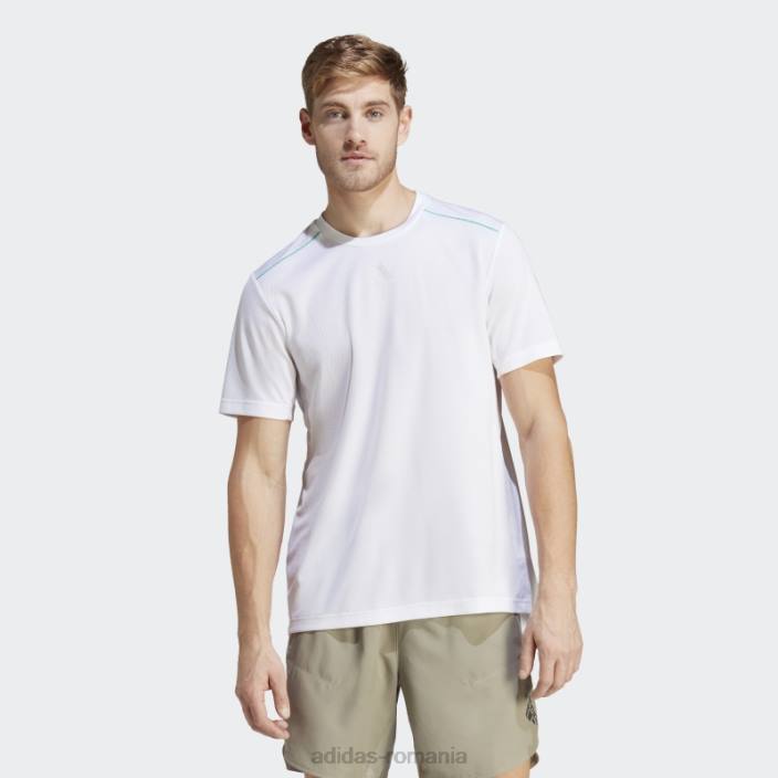 Adidas tricou cu sigla baza antrenamentului alb bărbați alb/transparent 2JBN14510