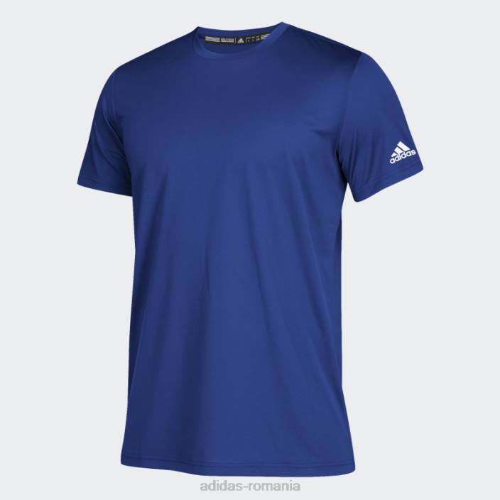 Adidas tricou cu tehnologie royal clima bărbați regal/alb 2JBN6922
