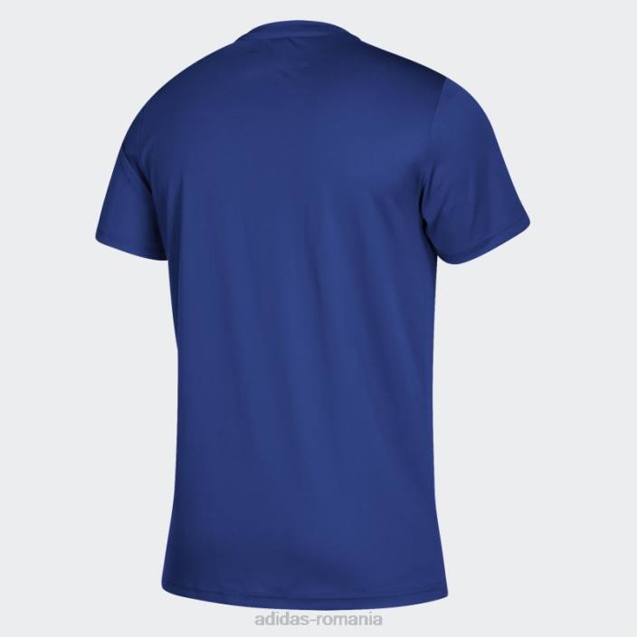 Adidas tricou cu tehnologie royal clima bărbați regal/alb 2JBN6922