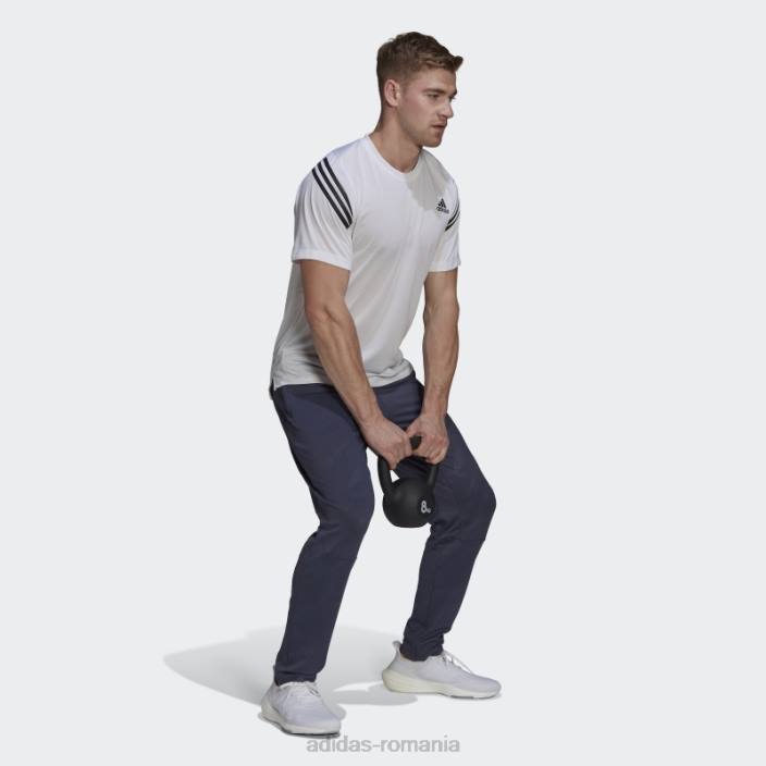 Adidas tricou de antrenament cu icoana trenului alb bărbați alb 2JBN7241