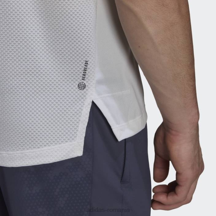 Adidas tricou de antrenament cu icoana trenului alb bărbați alb 2JBN7241