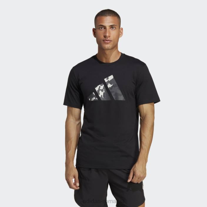 Adidas tricou de antrenament cu logo sezonier train essentials negru bărbați negru 2JBN854