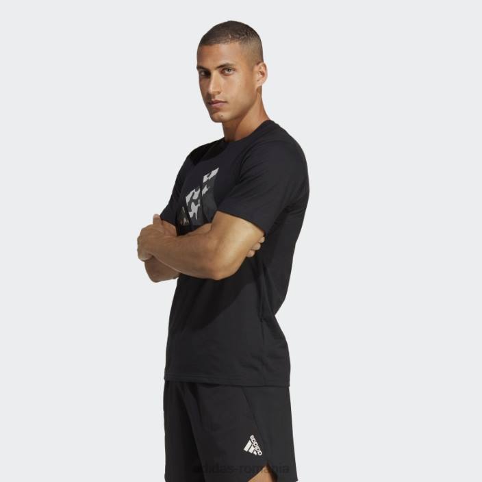 Adidas tricou de antrenament cu logo sezonier train essentials negru bărbați negru 2JBN854