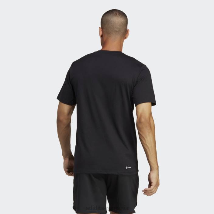 Adidas tricou de antrenament cu logo sezonier train essentials negru bărbați negru 2JBN854