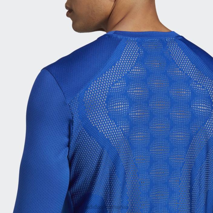 Adidas tricou de antrenament cu mânecă lungă hiit albastru regal adidas bărbați albastru regal/albastru 2JBN7146