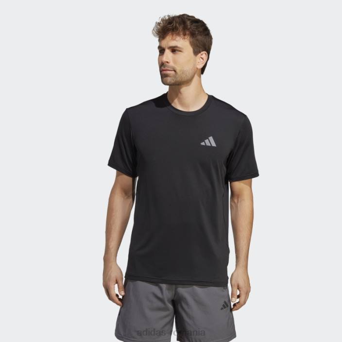 Adidas tricou de antrenament elastic sezonier negru train essentials bărbați gri inchis 2JBN5284