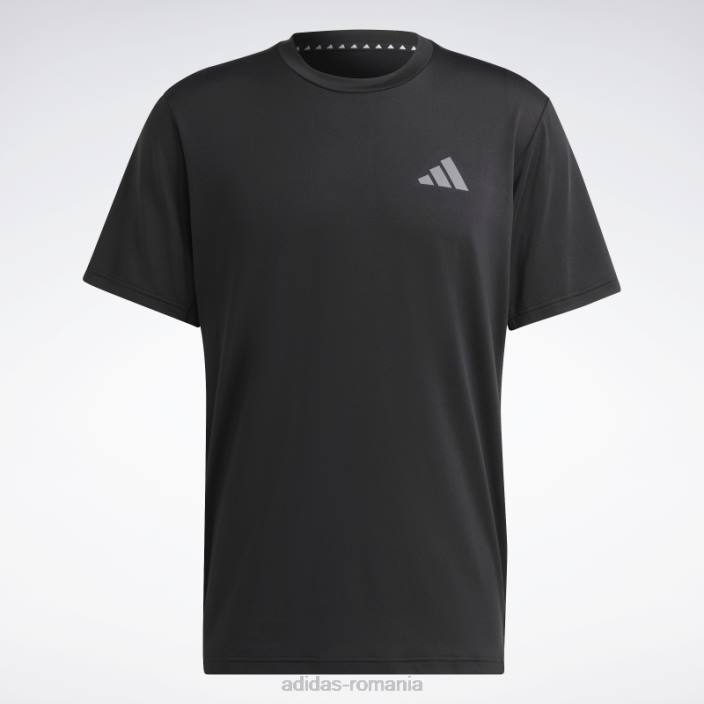 Adidas tricou de antrenament elastic sezonier negru train essentials bărbați gri inchis 2JBN5284