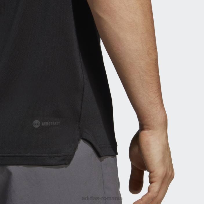Adidas tricou de antrenament elastic sezonier negru train essentials bărbați gri inchis 2JBN5284