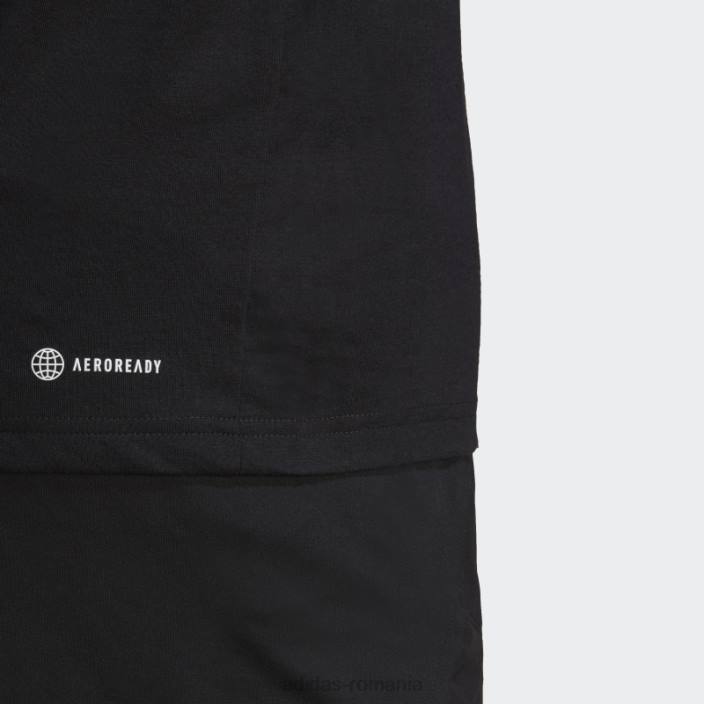 Adidas tricou de antrenament elegant cu logo feelready essentials alb bărbați alb negru 2JBN4945
