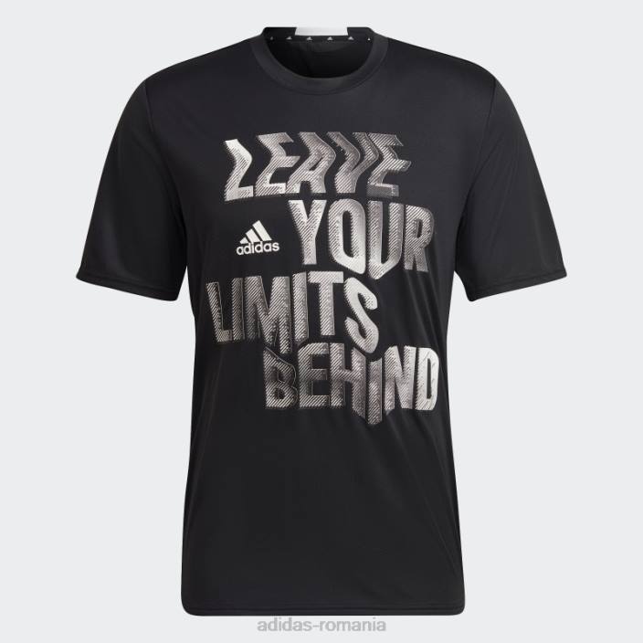 Adidas tricou de antrenament negru proiectat pentru mișcare aeroready hiit slogan bărbați negru 2JBN14627