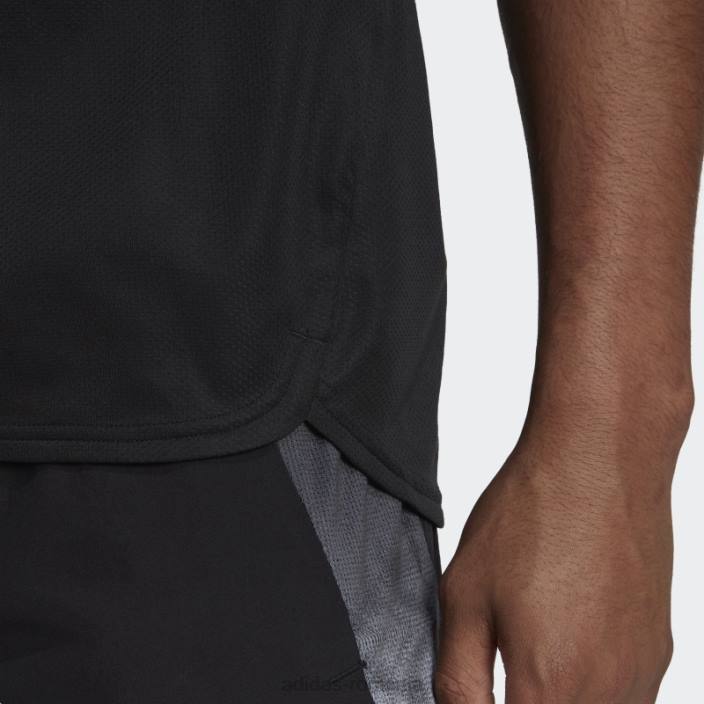 Adidas tricou de antrenament negru proiectat pentru mișcare aeroready hiit slogan bărbați negru 2JBN14627