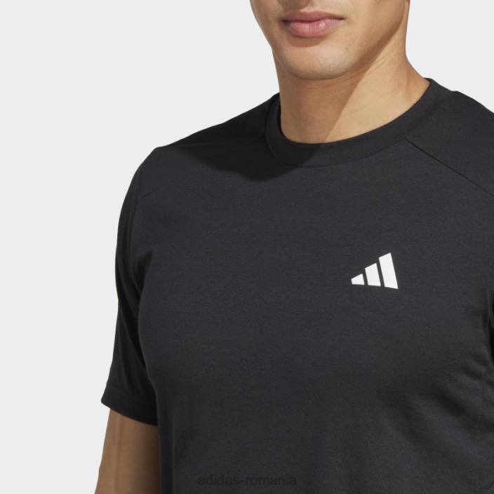 Adidas tricou de antrenament negru train essentials prime bărbați alb negru 2JBN6280