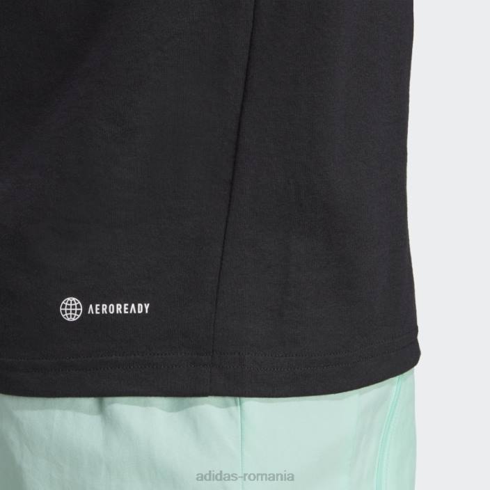 Adidas tricou de antrenament negru train essentials prime bărbați alb negru 2JBN6280