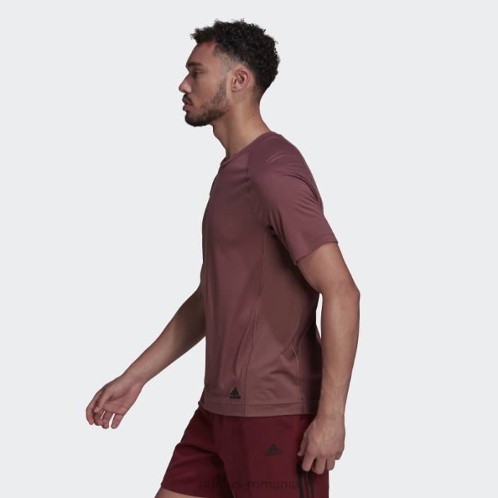 Adidas tricou de antrenament yoga burgundy bărbați Burgundia 2JBN14782