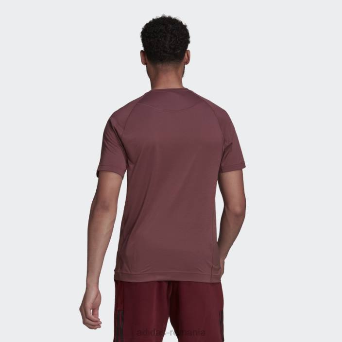 Adidas tricou de antrenament yoga burgundy bărbați Burgundia 2JBN14782
