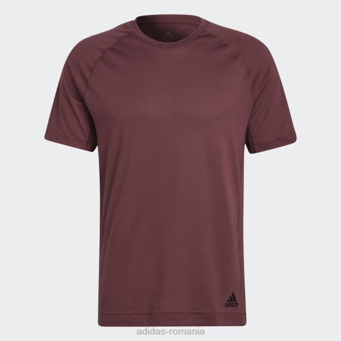 Adidas tricou de antrenament yoga burgundy bărbați Burgundia 2JBN14782