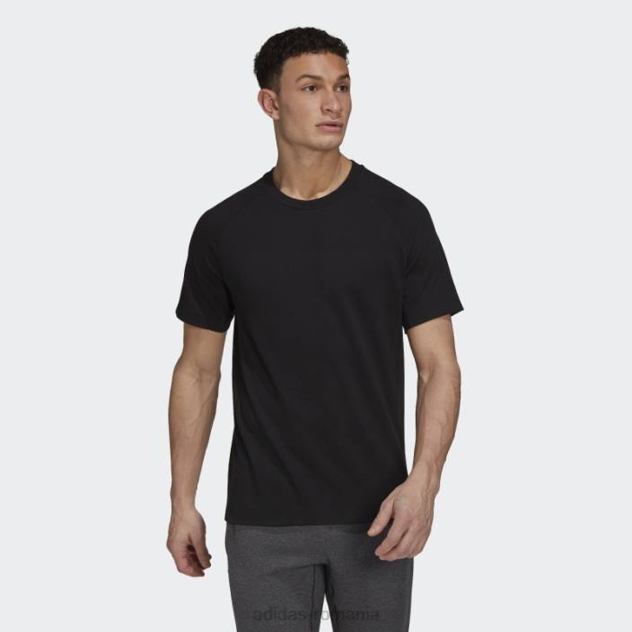 Adidas tricou de antrenament yoga moda neagra bărbați negru 2JBN7100
