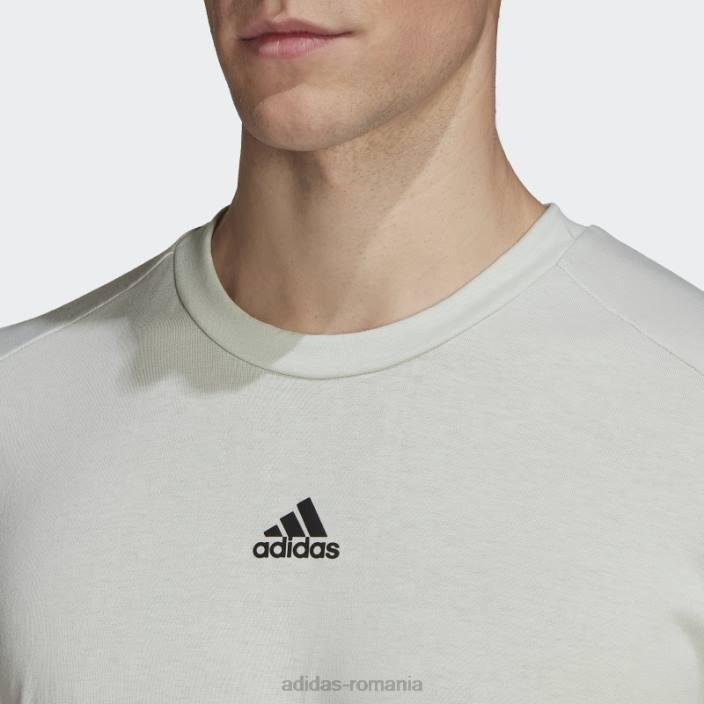 Adidas tricou de yoga aeroready verde bărbați verde/negru 2JBN6700