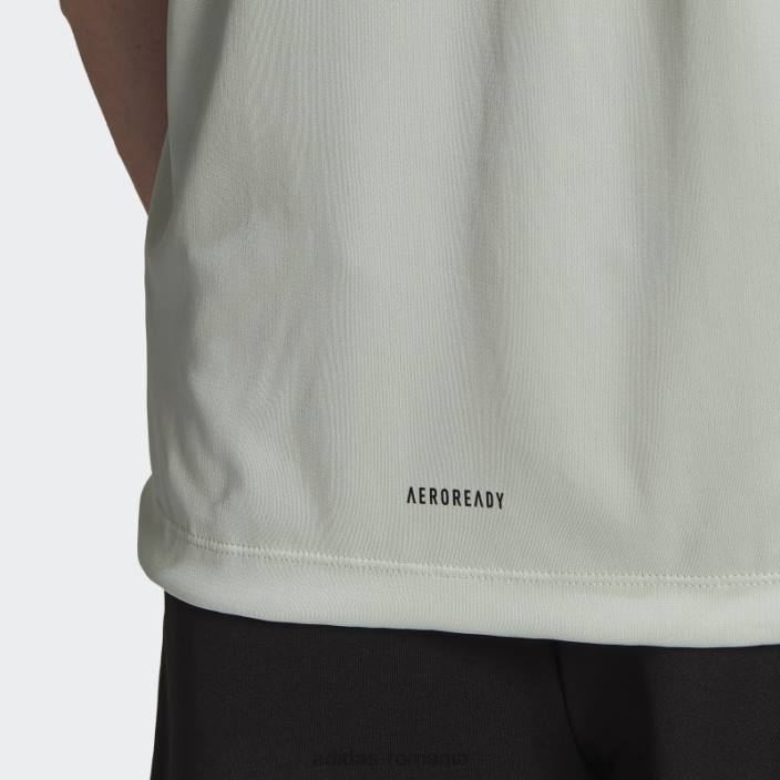 Adidas tricou de yoga aeroready verde bărbați verde/negru 2JBN6700