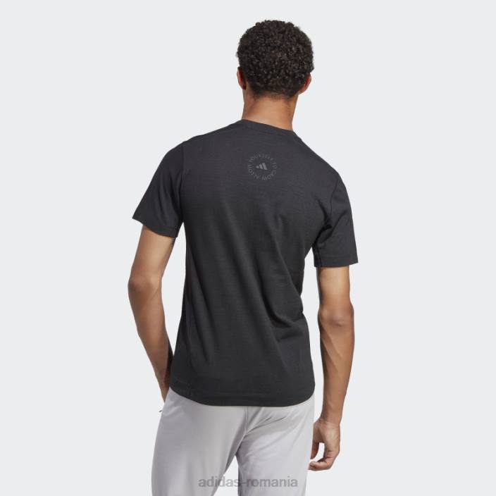 Adidas tricou elegant pentru antrenament yoga, negru bărbați negru 2JBN5012