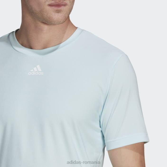 Adidas tricou grafic adidas cu 3 bare de antrenament albastru bărbați albastru 2JBN14679