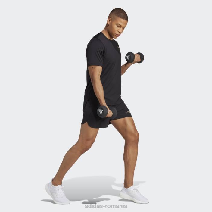 Adidas tricou grafic negru al clubului sportiv bărbați negru 2JBN3646