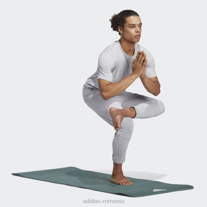 Adidas tricou gri pentru antrenament yoga bărbați gri 2JBN5735