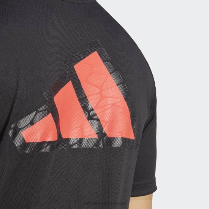 Adidas tricou negru cu logo pentru baza antrenamentului bărbați negru/transparent 2JBN13667