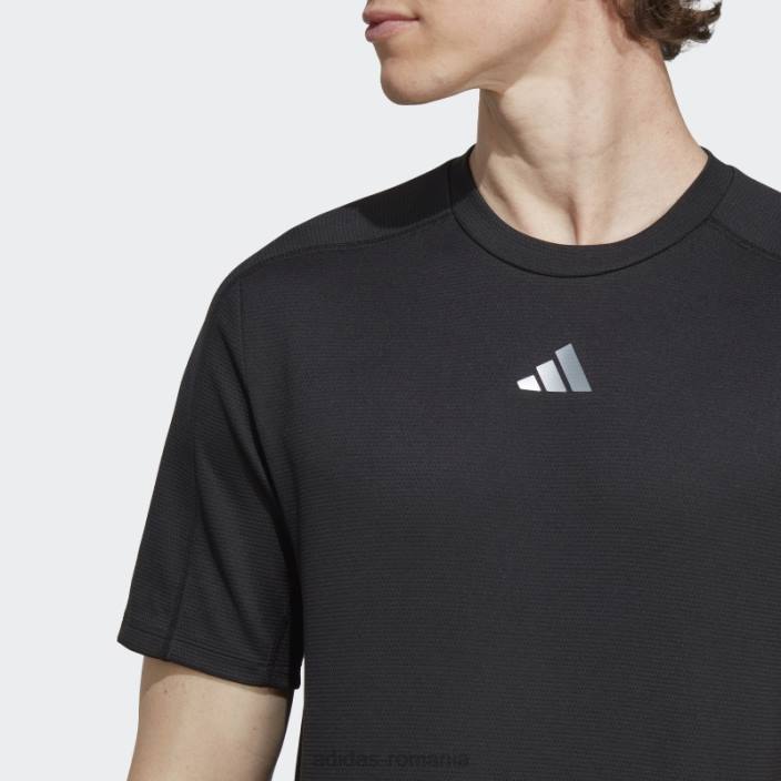Adidas tricou negru de antrenament bărbați negru 2JBN14296